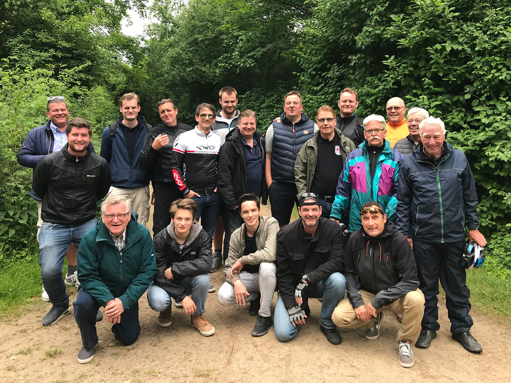 Fahrradtour-Gruppenfoto